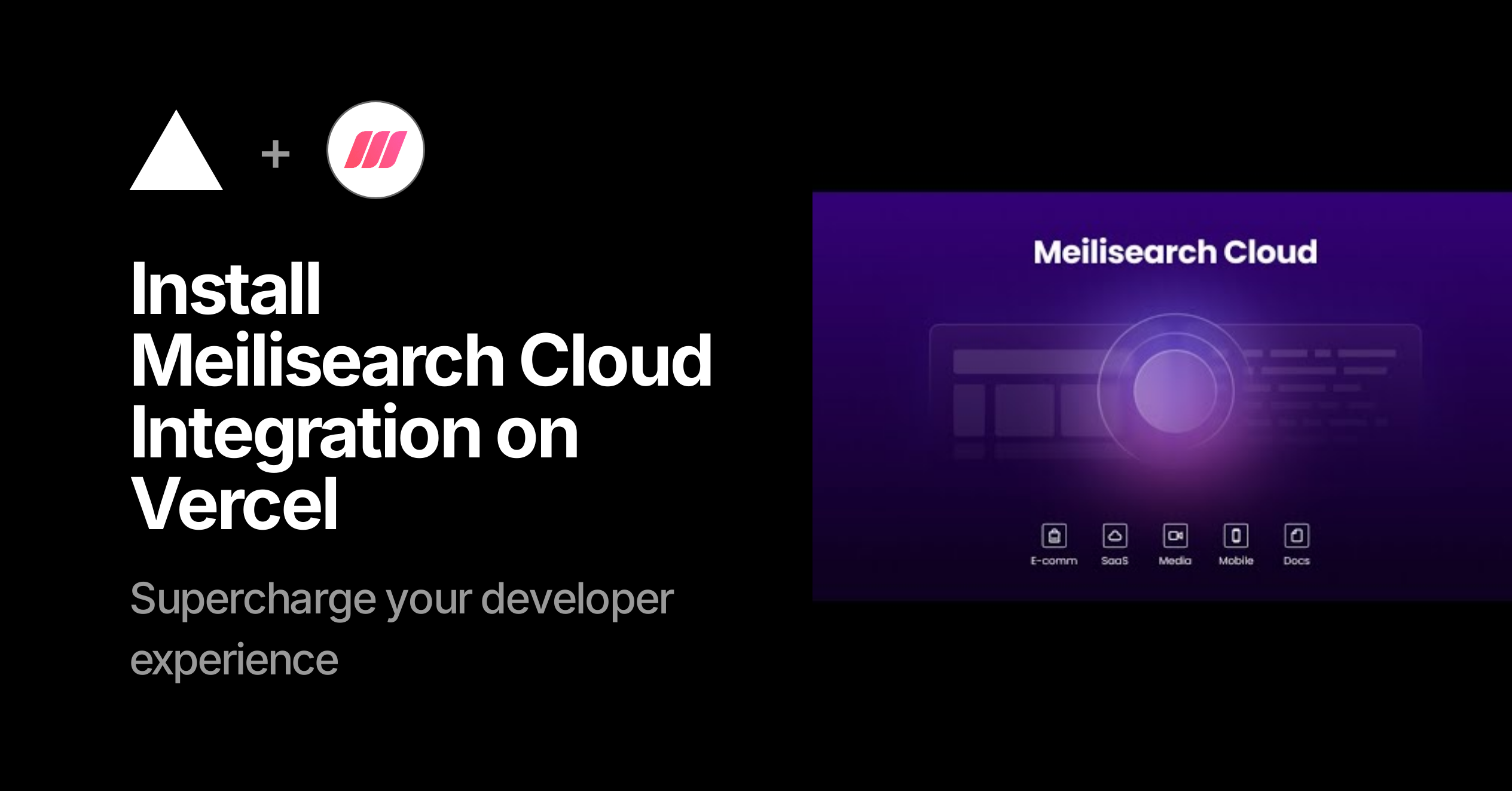 Meilisearch Cloud – Vercel