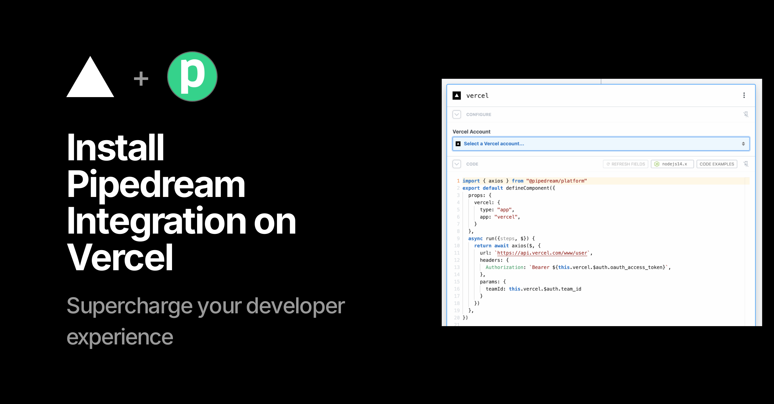 Pipedream vercel app vercel